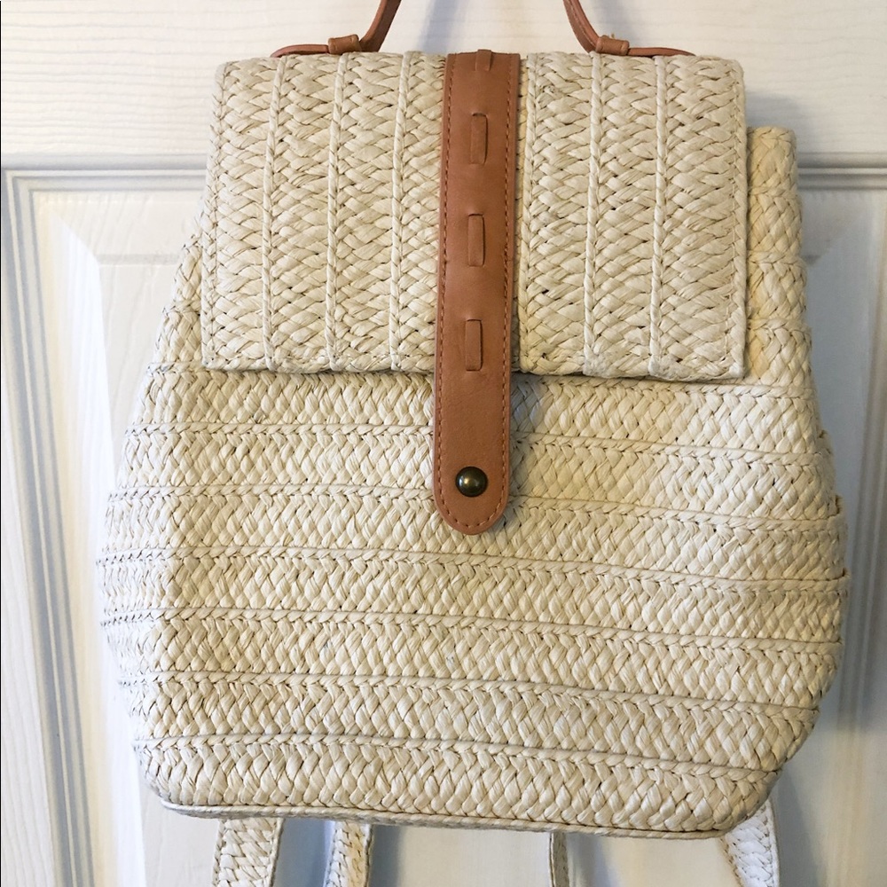 Straw backpack